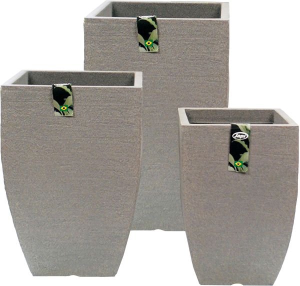 Modern Square Planter 3 Piece Set - Decorative Planters